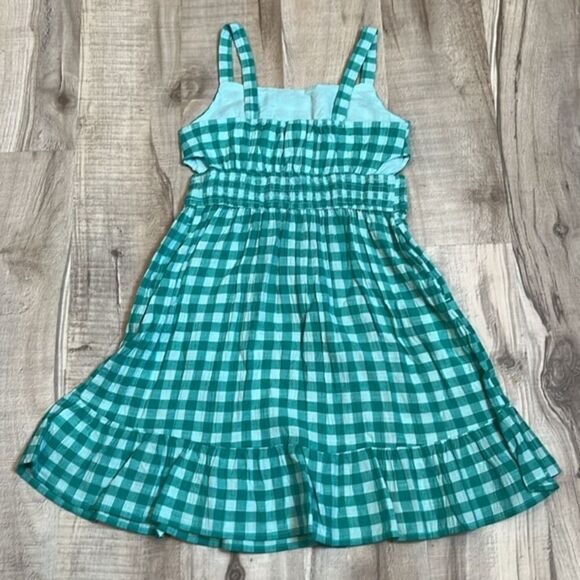 Cat & Jack Girls’ Adaptive Green Checkered Gingham Summer Dress size medium/XL - Picture 3 of 6
